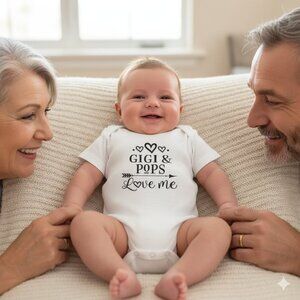 3-6mon Graphic Onesie Gigi & Pops